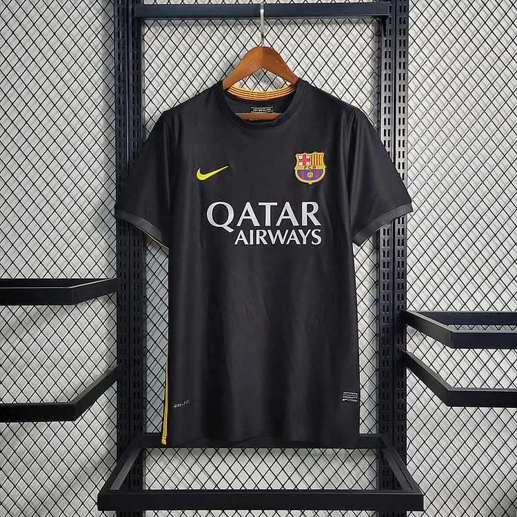 Retro 2013-14 Barcelona Third away MESSI PIQUE XAVI A.INISTA PUYOL Football jersey retro