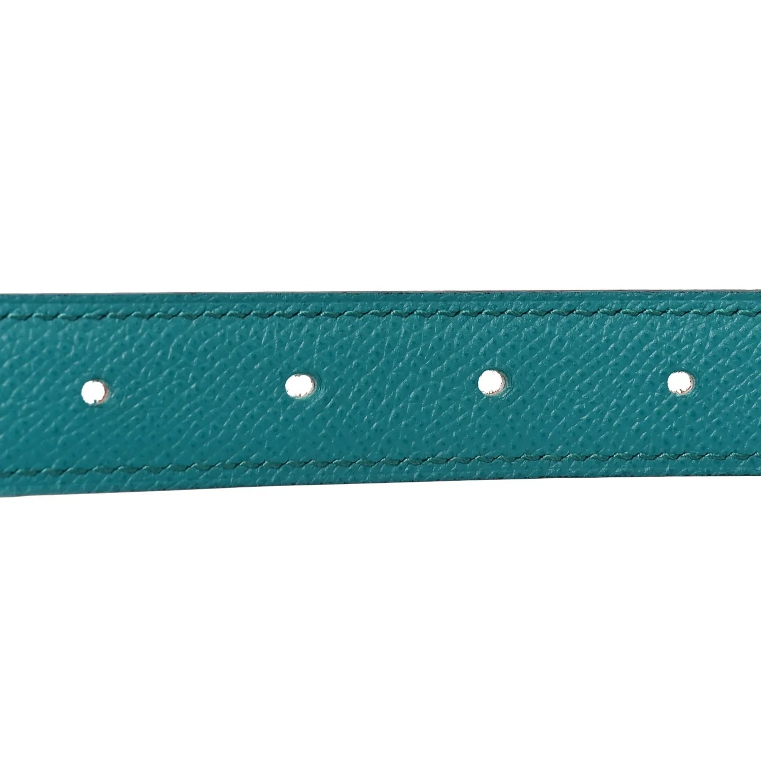 Swift Epsom 24mm Mini Constance H Belt 80 32 Bleu Paon Gold