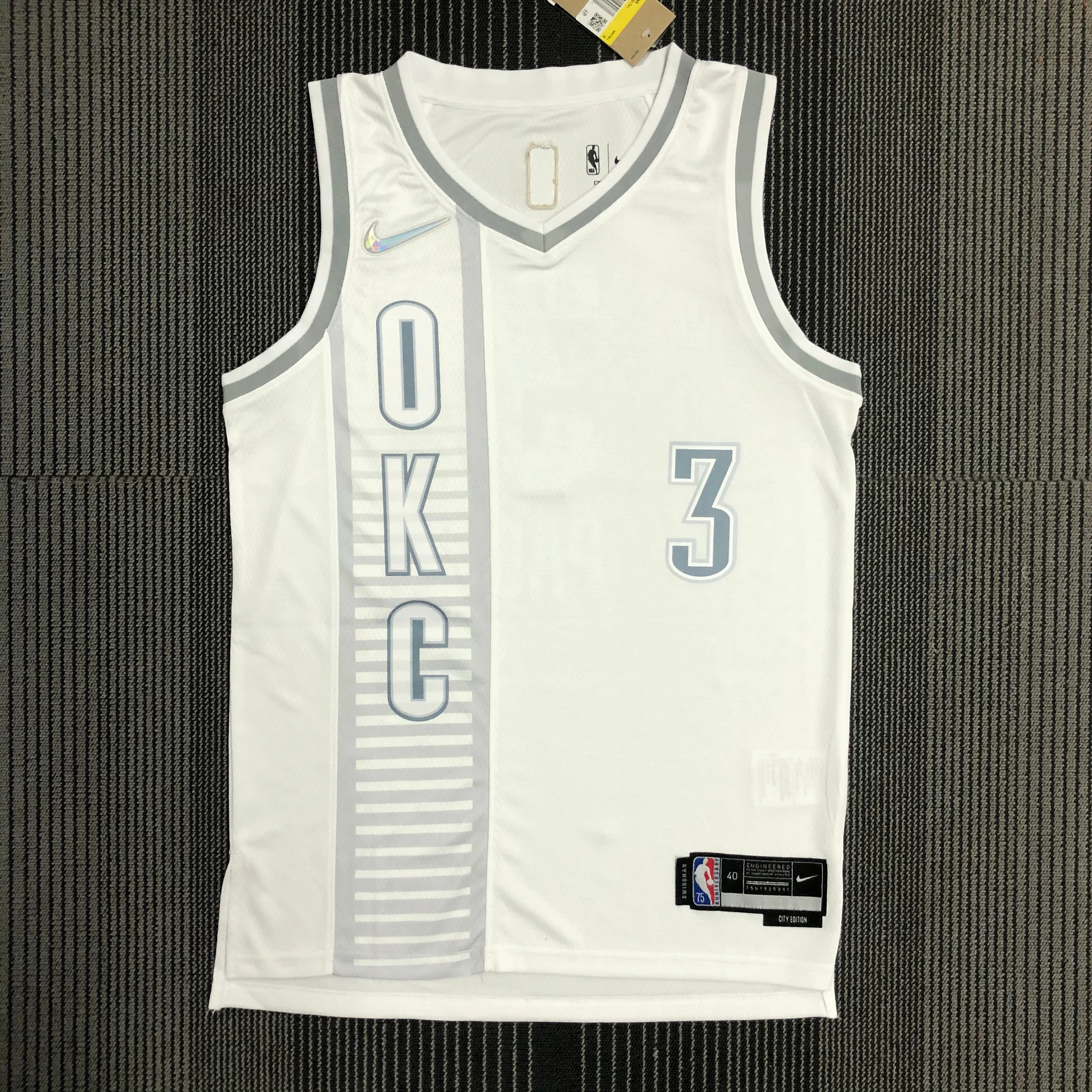 2022 NBA Oklahoma City Thunder 3 Paul Basketball Jersey
