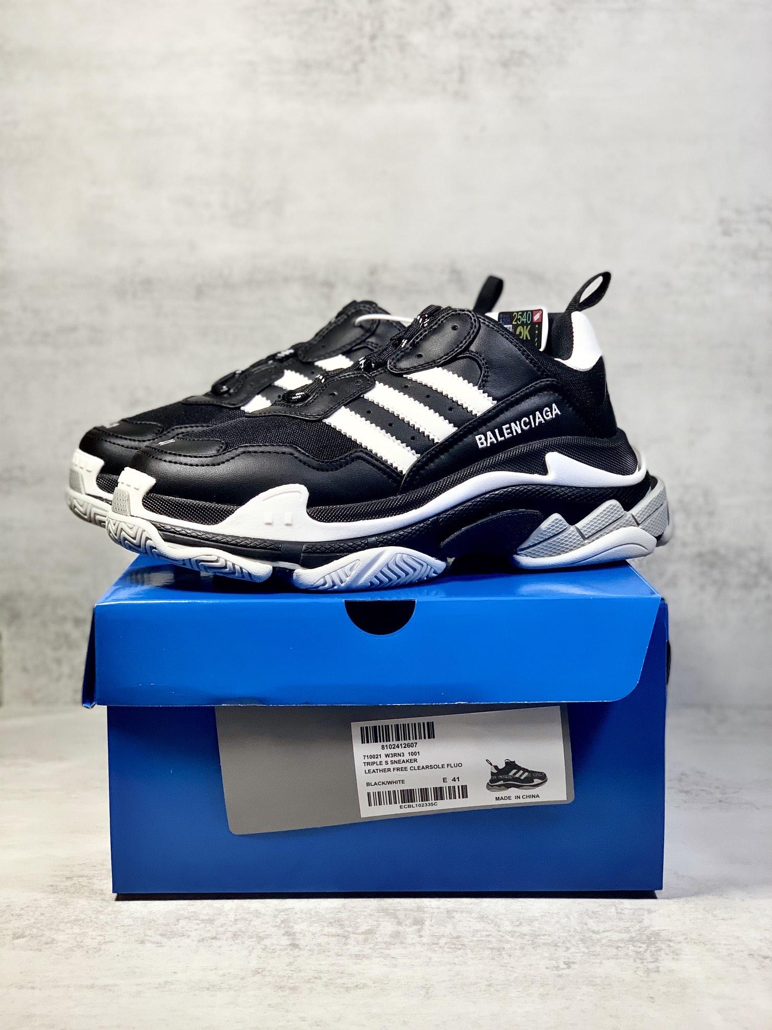 Adidas x Balenciaga Triple S  White Sneaker