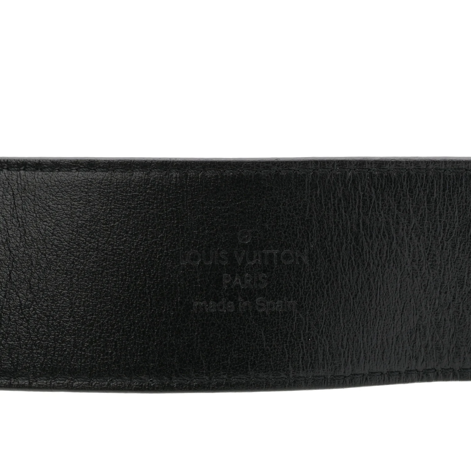 PVC Monogram 40mm LV Initiales Reversible Belt 85 34 Iridescent Prism