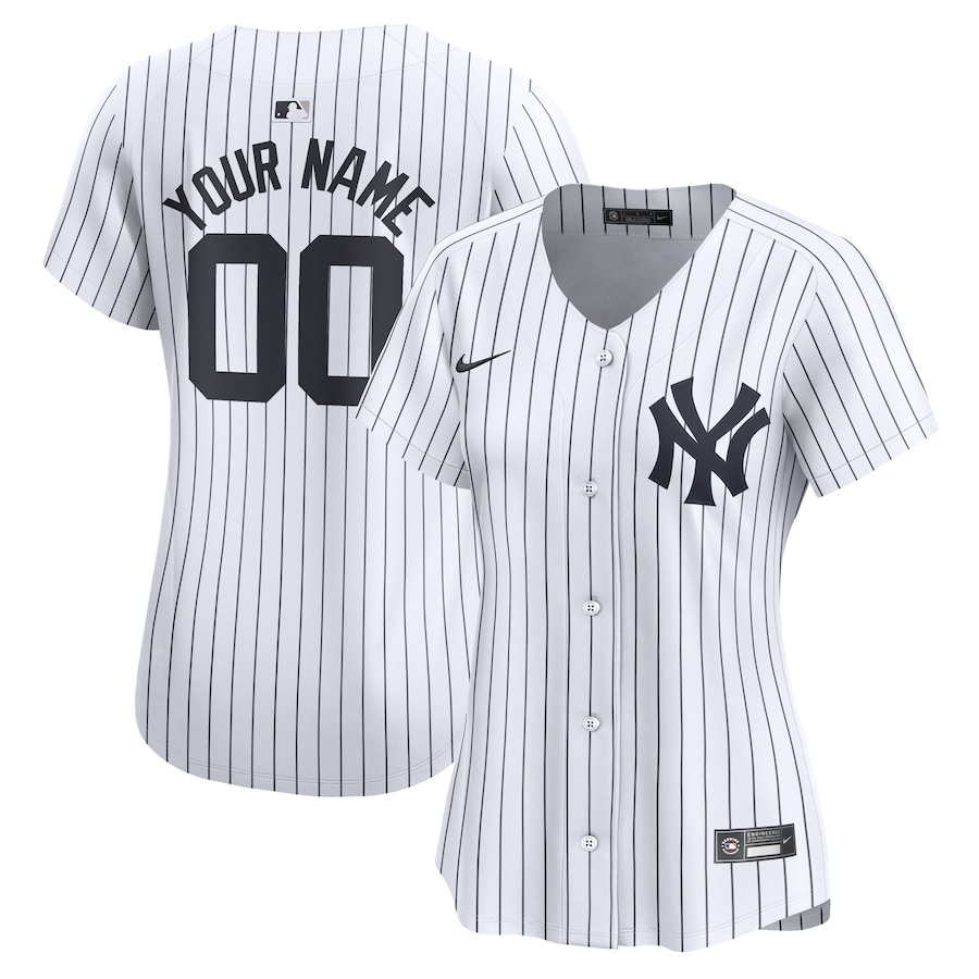 New York Yankees Women's Home Limited Custom Jersey White