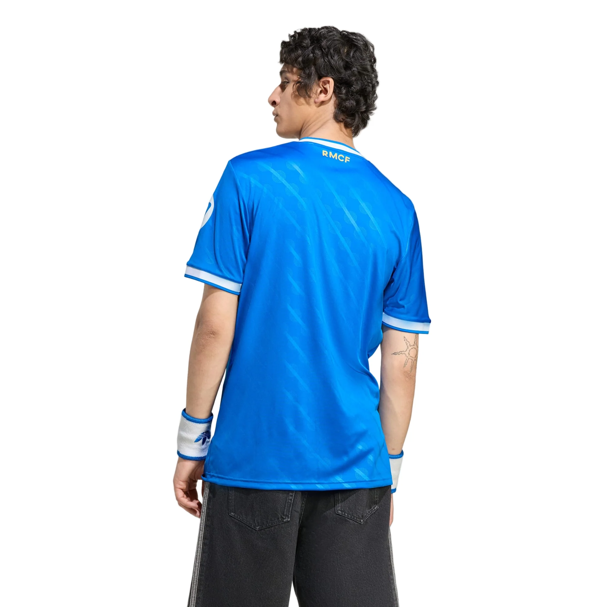 adidas Vini Jr. Men's Real Madrid Third Jersey 25/26 w/ Champions League Patches (Blue/White)