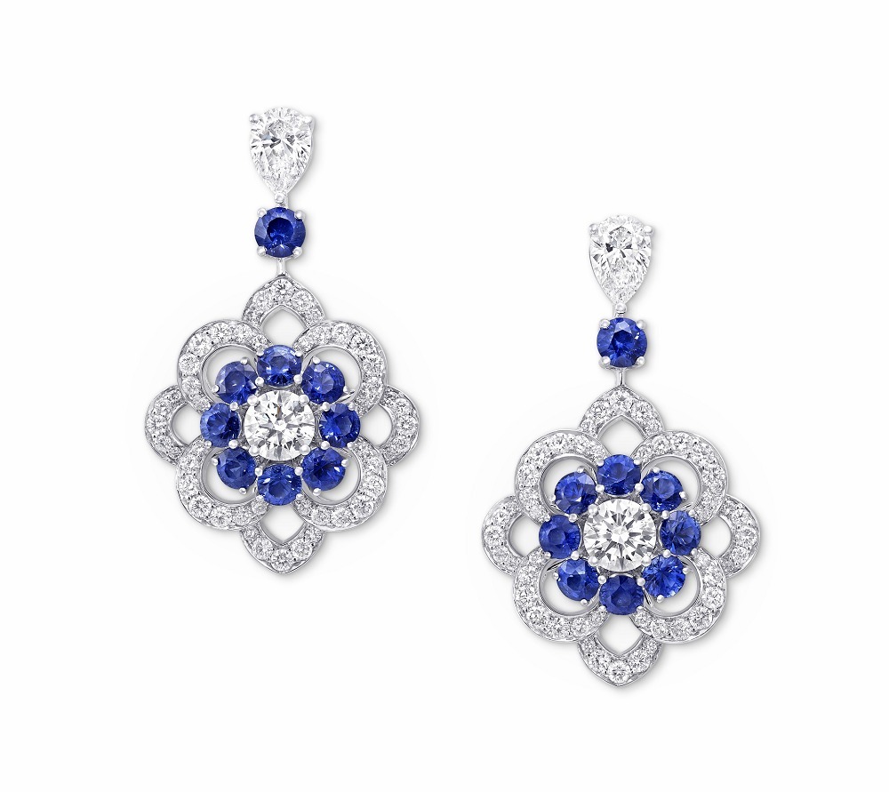Rosette Flower Pattern Earrings