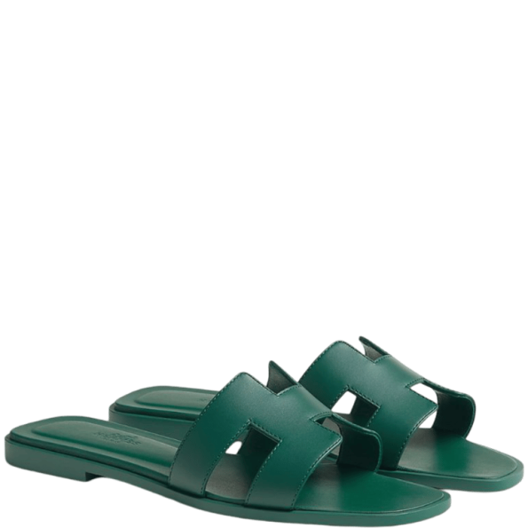 HERMES ORAN SANDAL GREEN