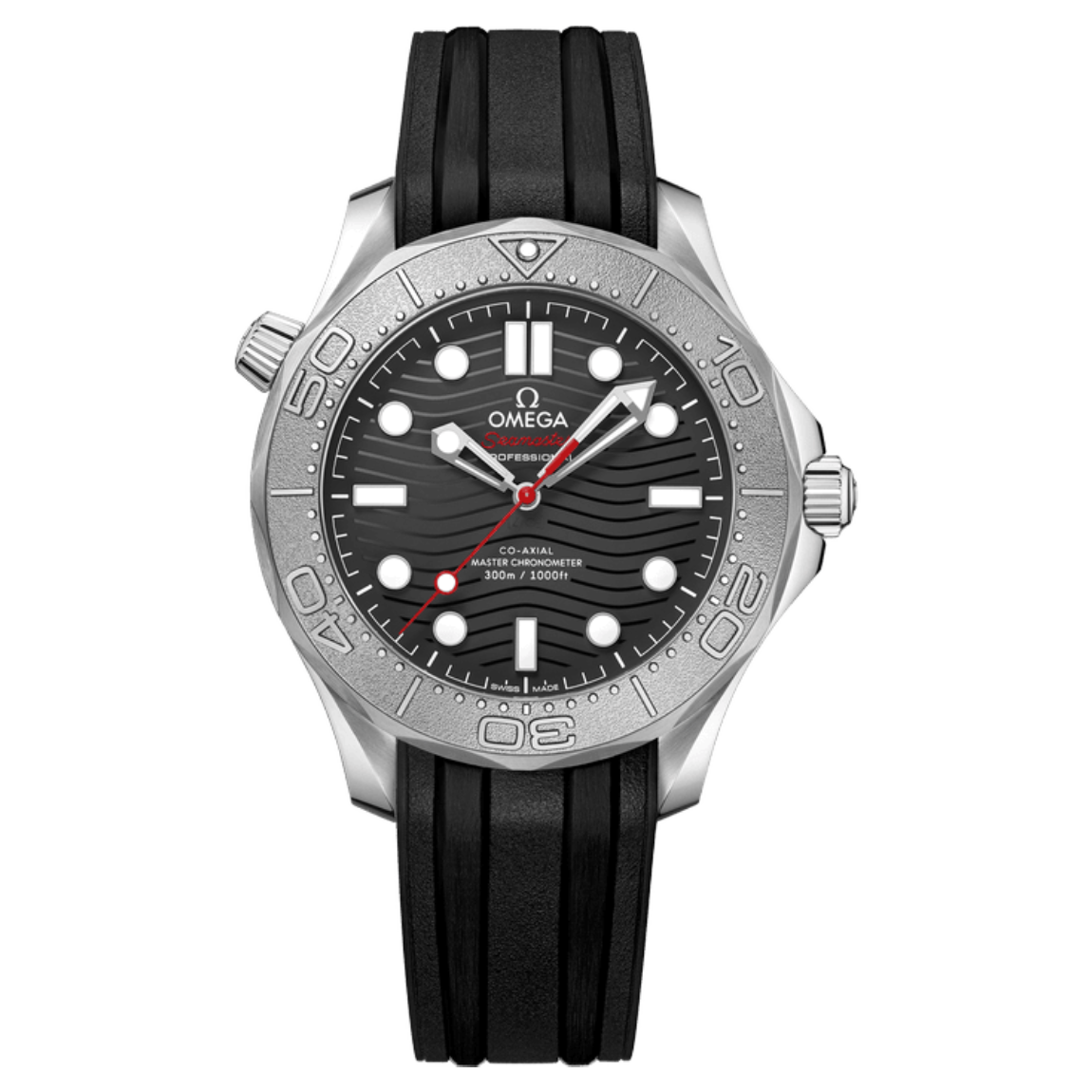 Omega Seamaster 300M Diver's Watch, 42mm, stainless steel case with rubber strap