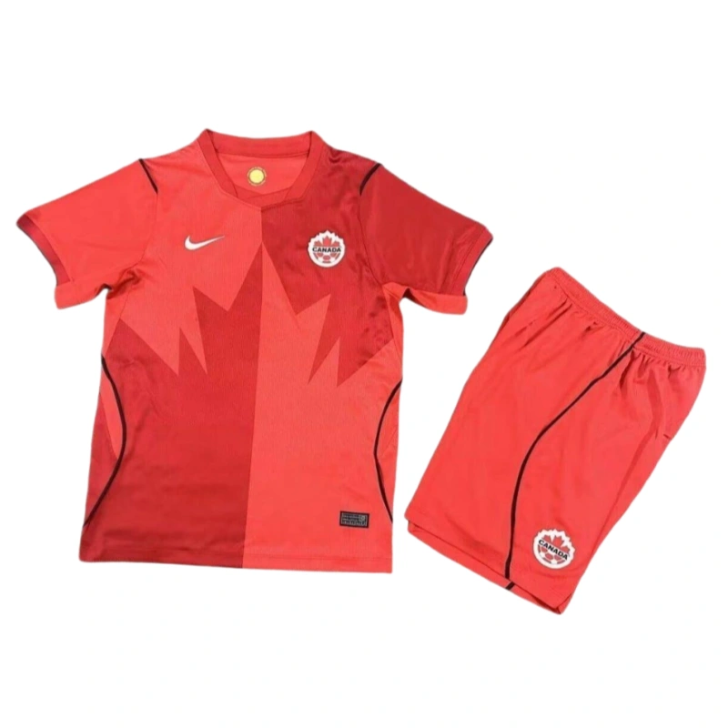 World Cup 2026 Canada Team Home Football Jersey kit for Kids