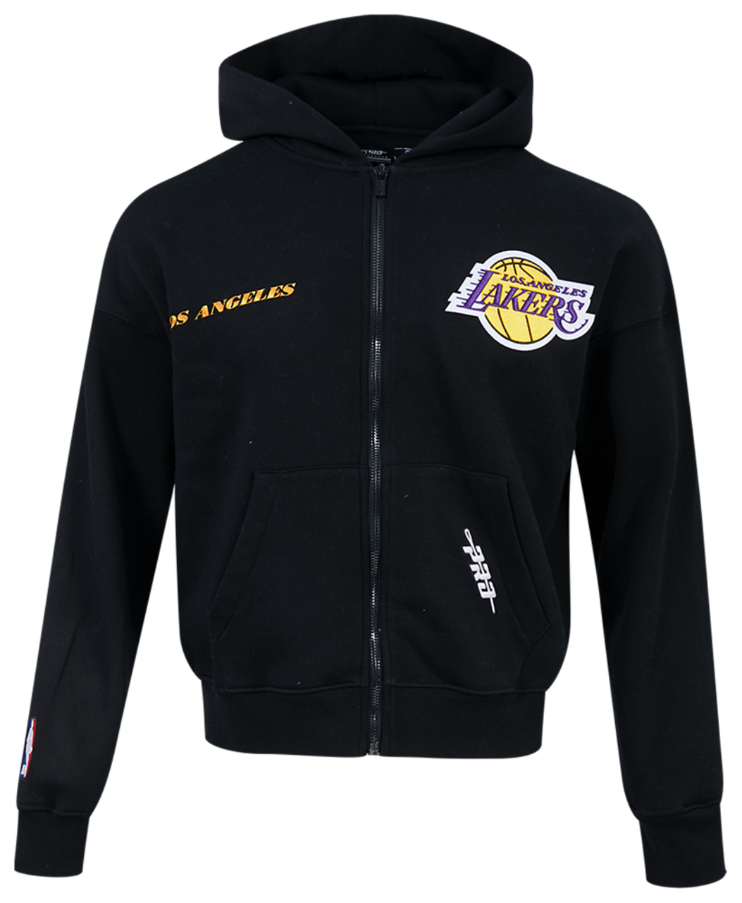 Pro Standard Lakers Gold Hoops Pro Full-Zip Hoodie