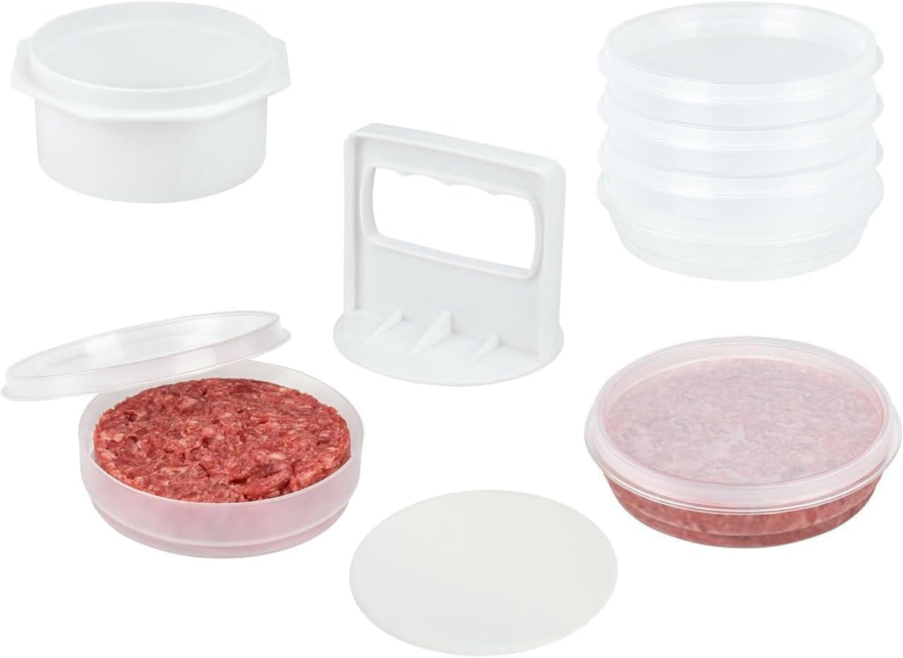 Hamburger Patty Maker Tool - Burger Shaper for Meat Veggie Patties