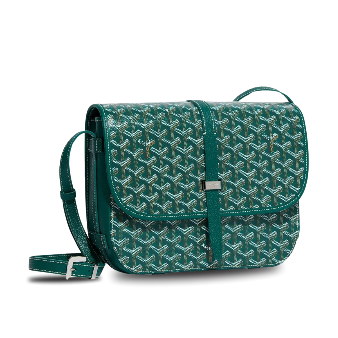 Goyard Belvedere Mm Bag 28Cm Green Canvas