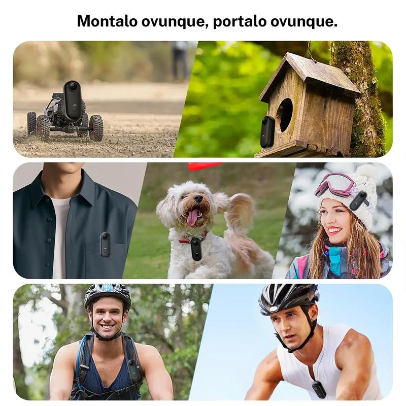 Mini Action Camera, 64GB Memory Card Included, 1080P Full HD Video Quality, Waterproof Design, Perfect for Sports & Daily Use