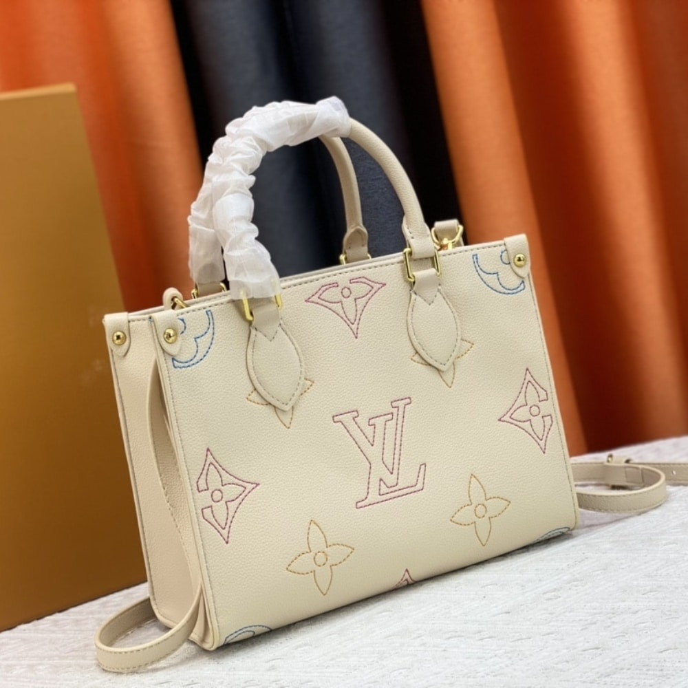 Louis Vuitton Onthego PM Monogram Pattern Beige 25Cm M46629