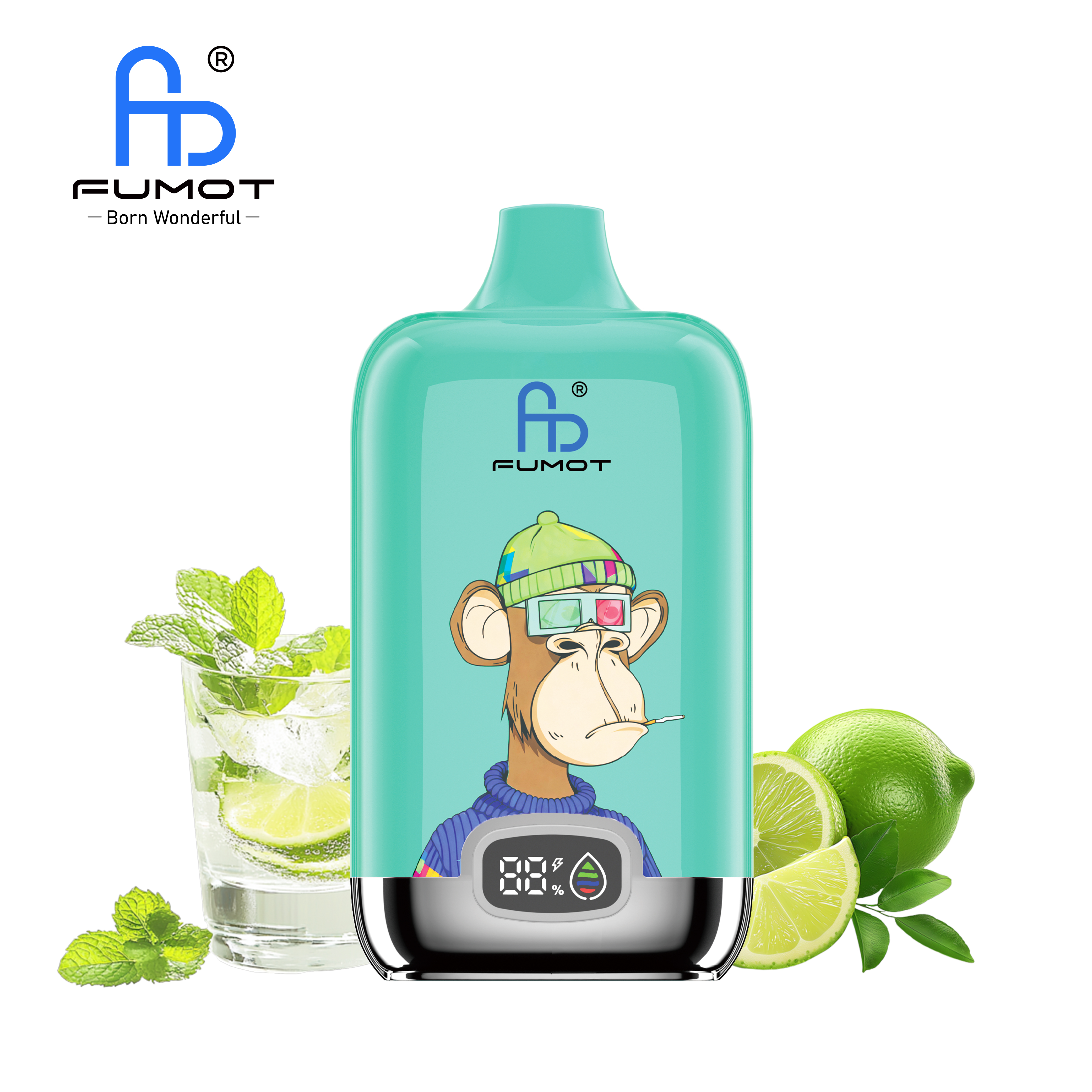 Fumot Digital Box 12000 Puffs Disposable Vape