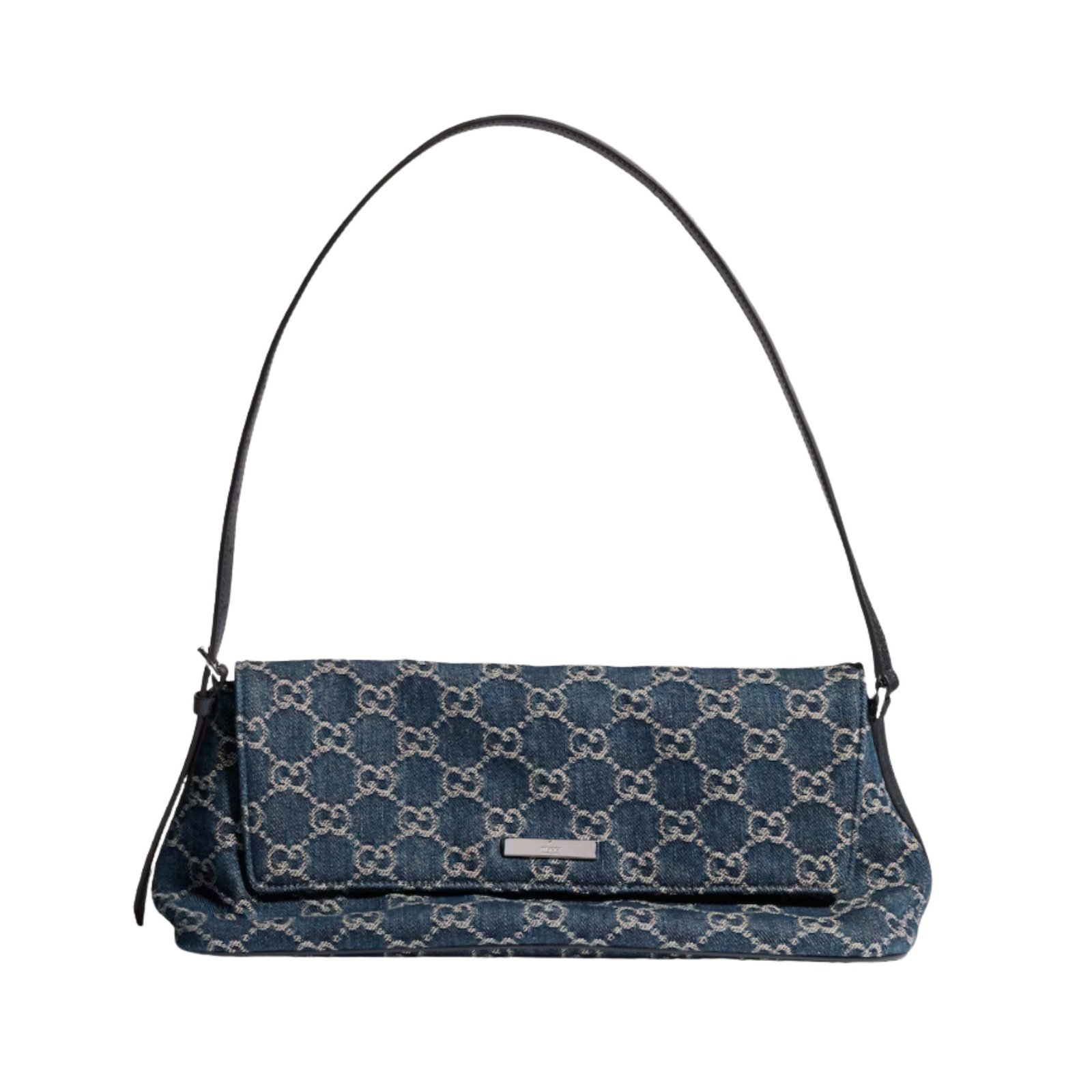 Gucci Madison Medium Shoulder Bag 31cm/12.2in Blue GG Denim ‎874744