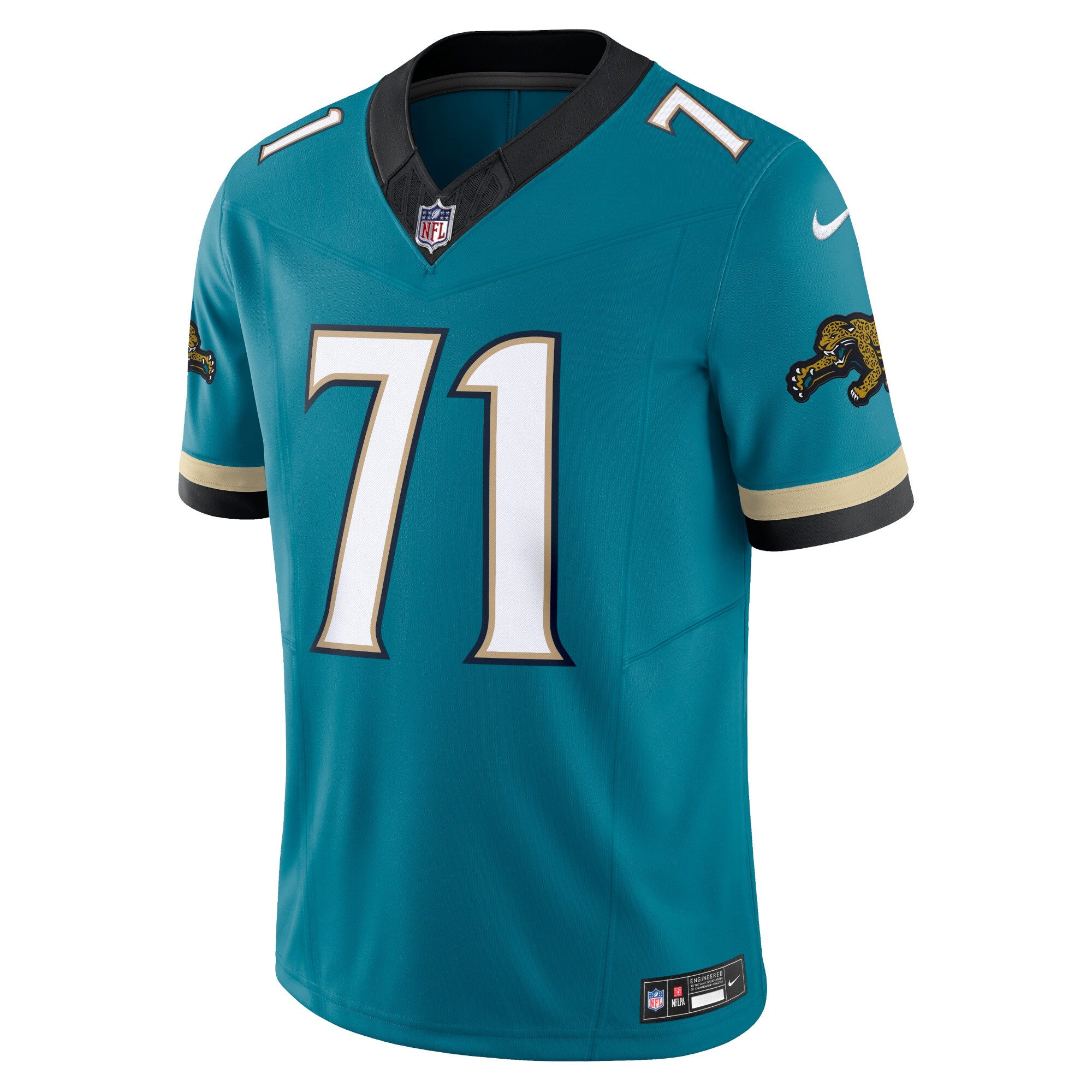 Tony Boselli Jacksonville Jaguars Nike Prowler Throwback Vapor F.U.S.E. Limited Retired   Jersey - Teal