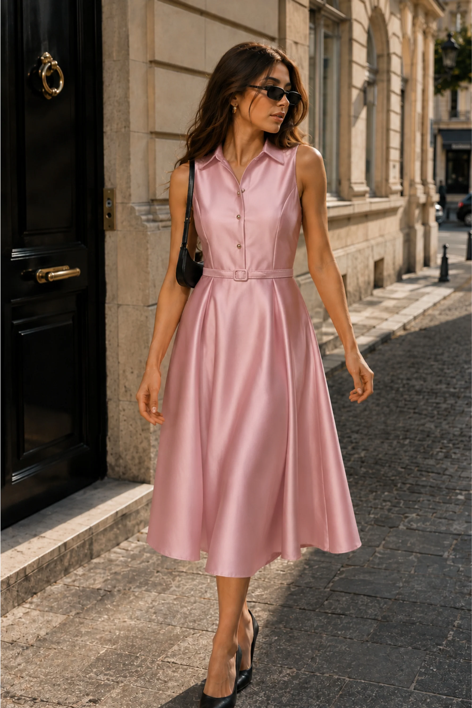 Pink Peonies Belle Dress