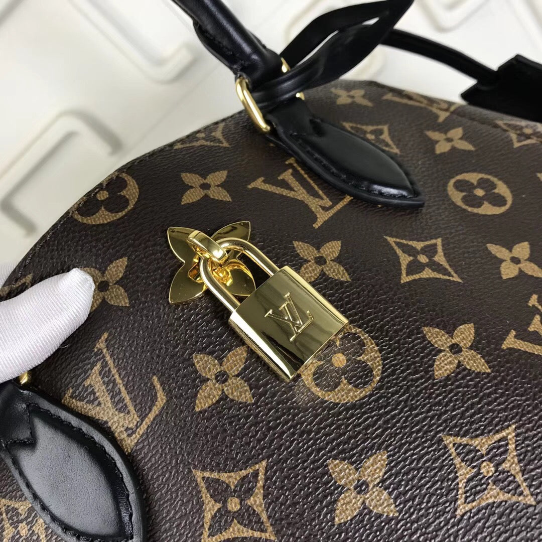 Louis Vuitton Flower Tote Bag 34Cm Brown M43550