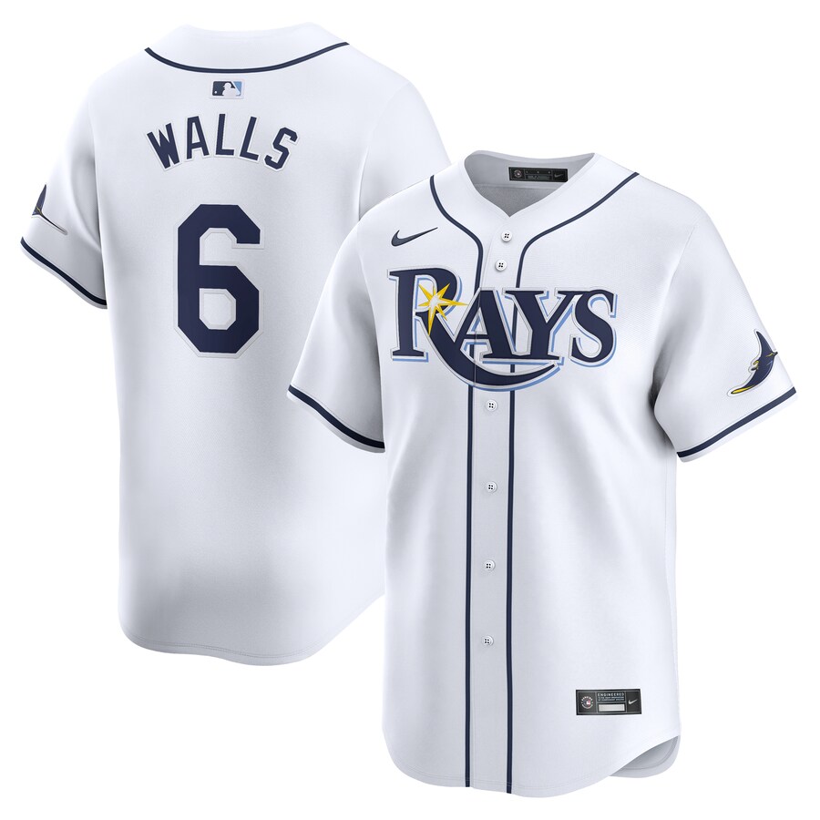 Taylor Walls Tampa Bay Rays Home Limited Player Jersey White