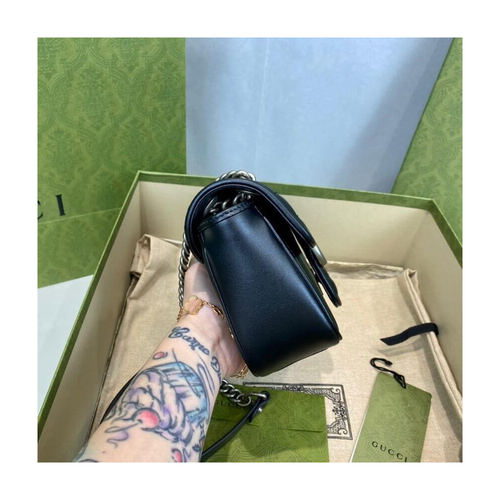 Gucci GG Marmont Mini Shoulder Bag Black