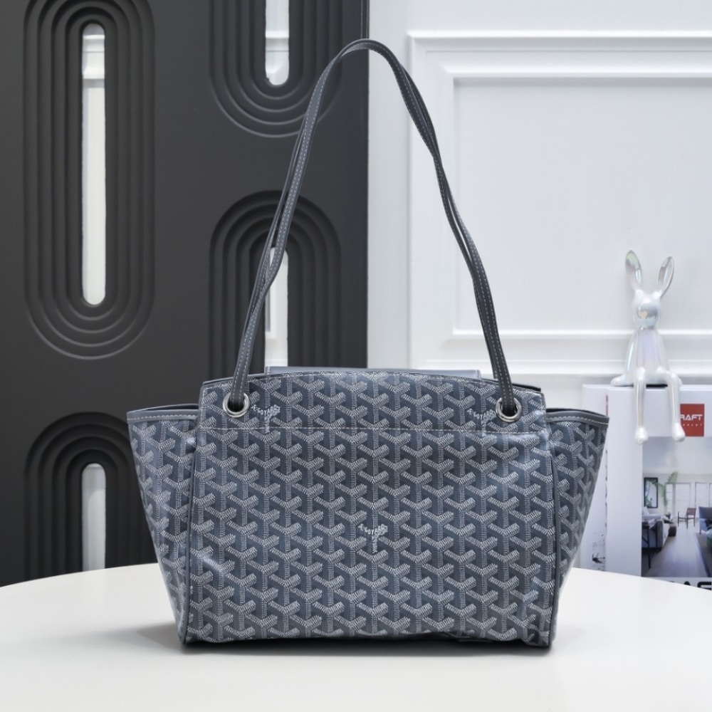 GOYARD ROUETTE SOUPLE BAG GREY 31CM