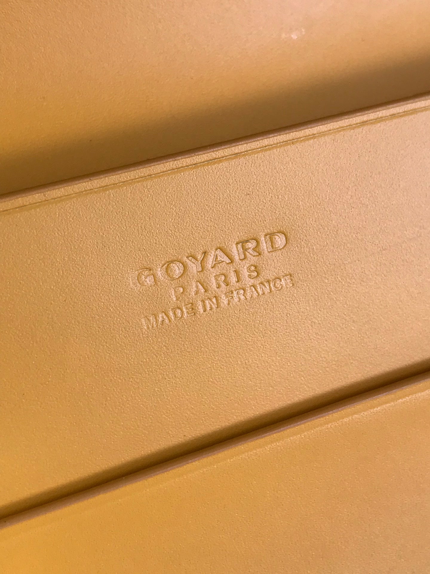 Goyard Richelieu Wallet 19 Cm Yellow Goyardine Canvas