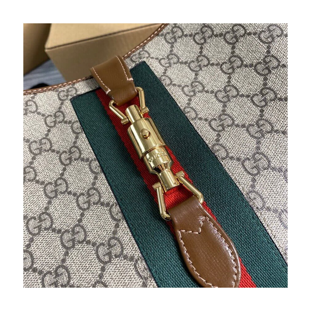 Gucci Jackie 1961 Medium Shoulder Bag in GG Canvas 36.5cm