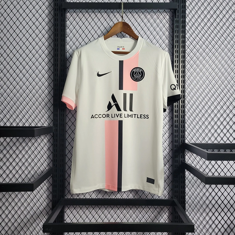 2021-22 PSG White Away Fan Edition Football jersey