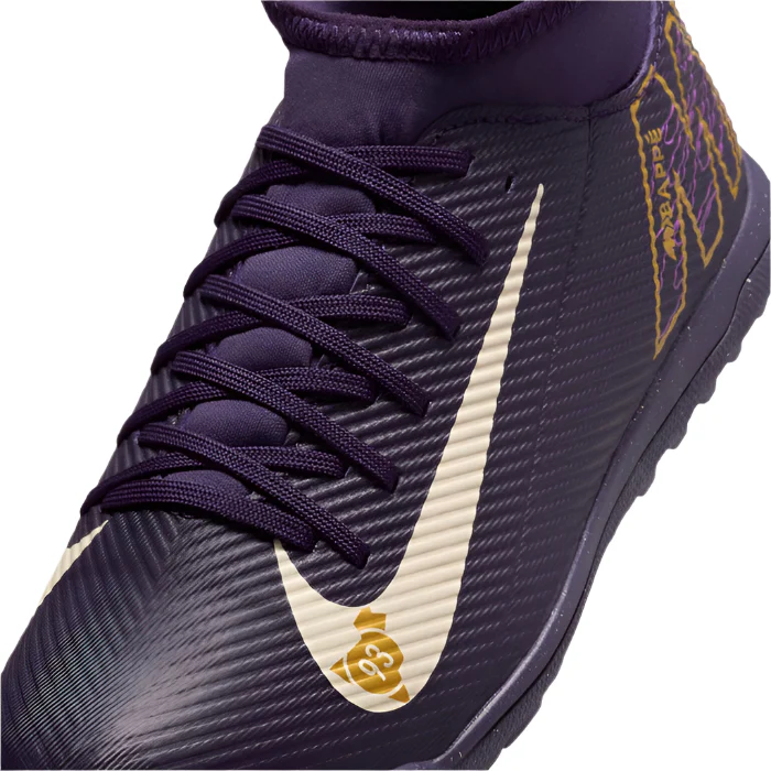 Nike Youth Jr. Superfly 10 Club Kylian Mbappe Turf TF (Grand Purple/Pale Ivory)