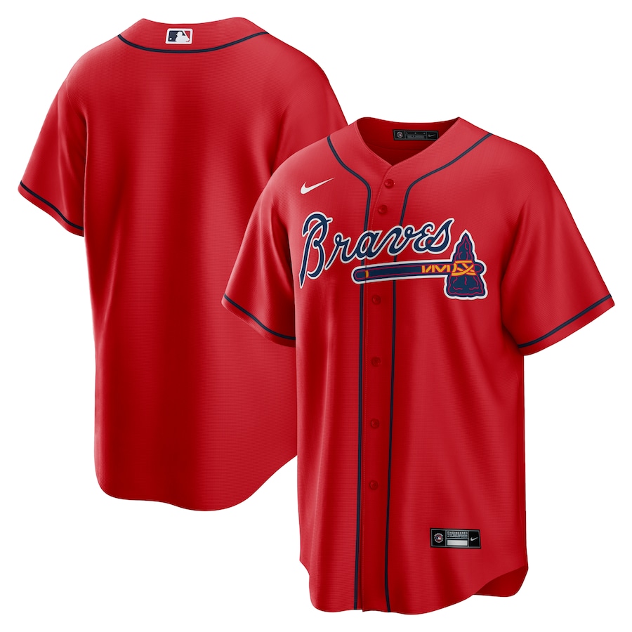 Atlanta Braves Alternate Team Jersey Red