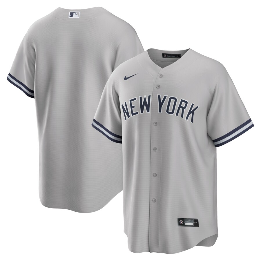 New York Yankees Big&Tall Road Team Jersey Gray