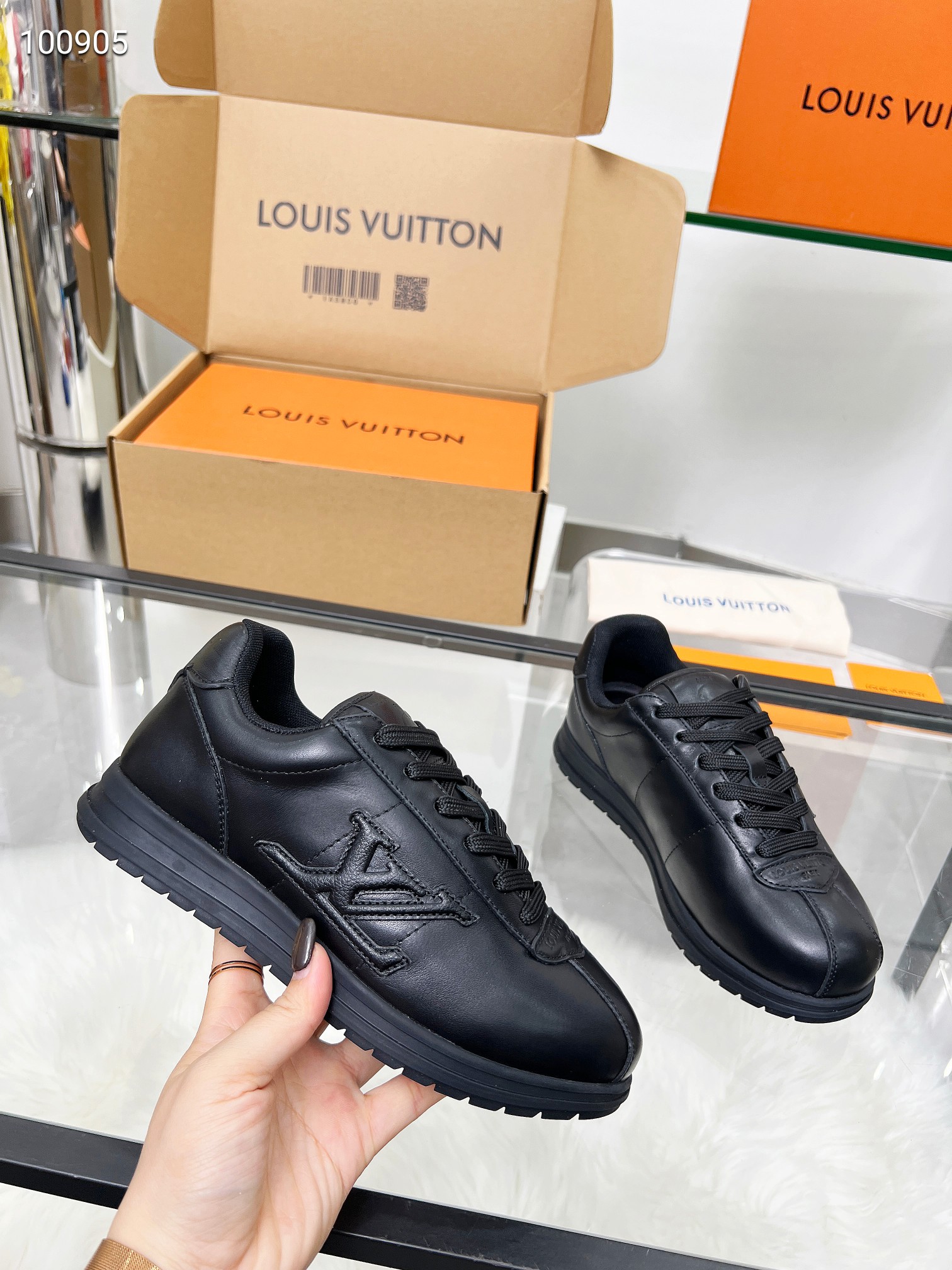 Louis Vuitton LV Trainer Triple Black Sneakers – Women’s Shoes
