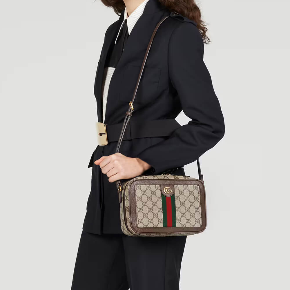 Gucci Ophidia Small Shoulder Bag With Web