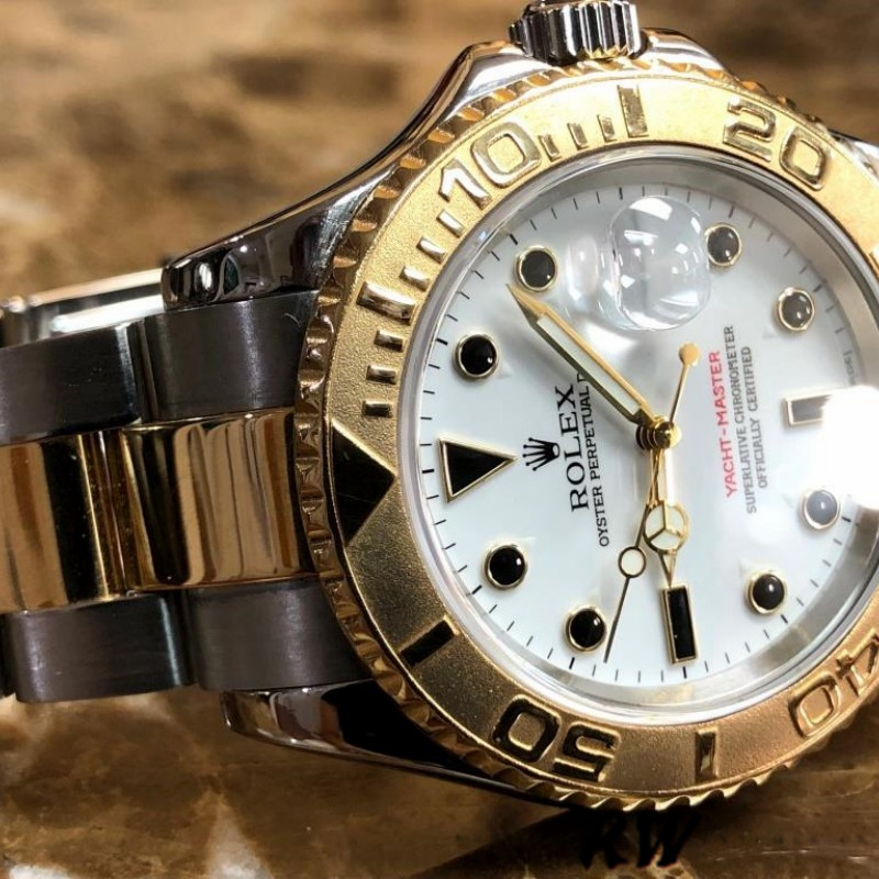 【Super Clone】Rolex Yacht-Master 16623 Gold Bezel 40mm Mens replica Watch