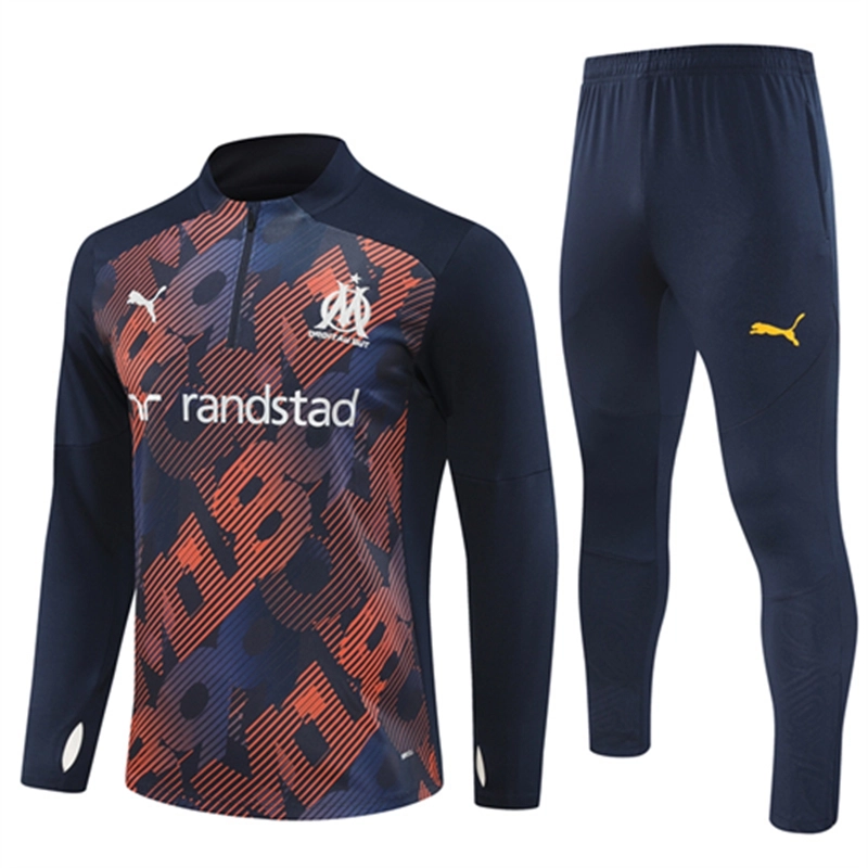 2024-25 Marseille Royal Blue Long Sleeve Training Suit