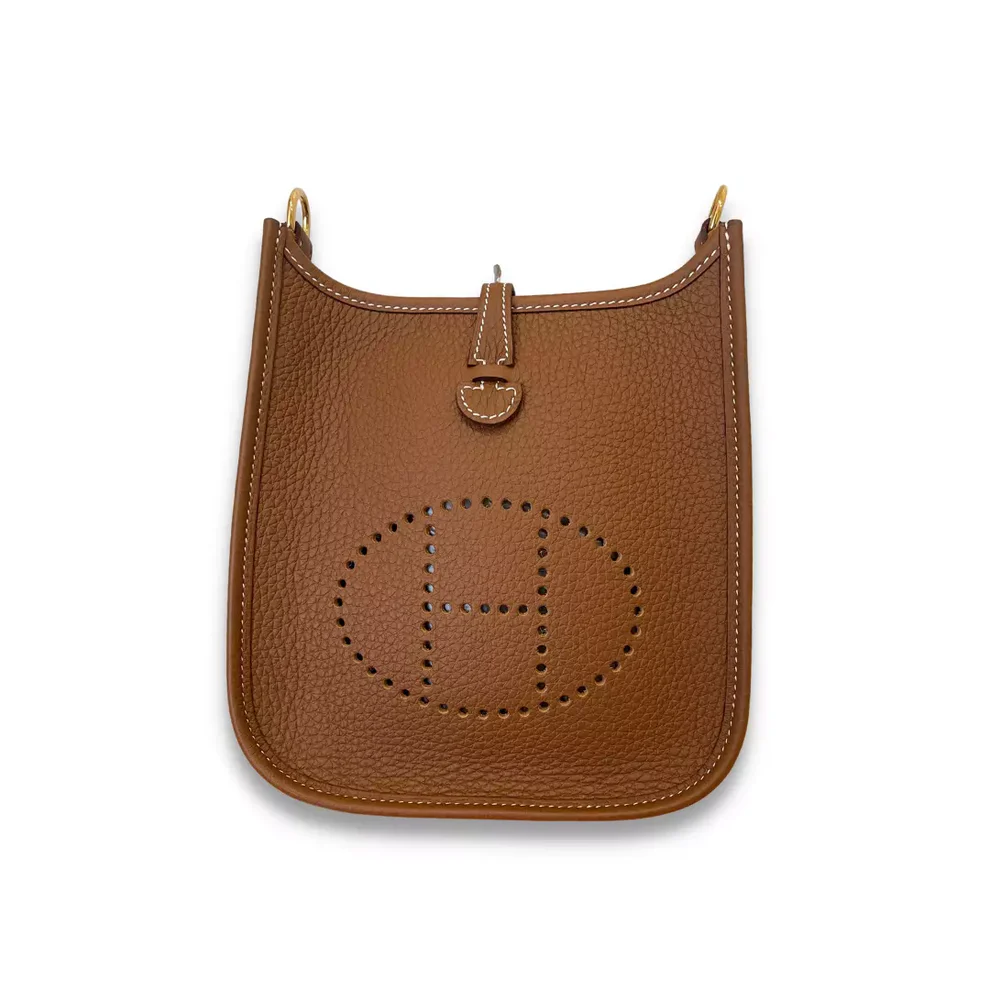Hermes Evelyne 16 Hermes Mini Evelyne Brown 18cm