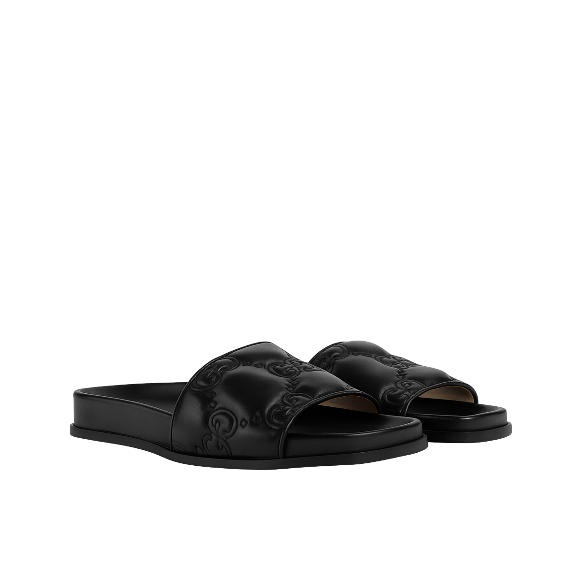Gucci Womens Gg Matelasse Slide Black 694714 Bko60 1000