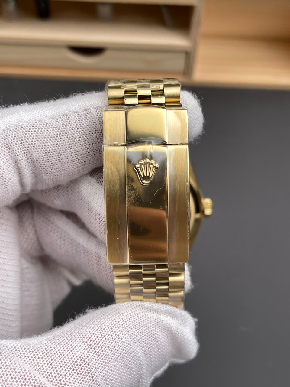 [Superclone] Rolex Oyster Sky-Dweller 42 mm Yellow Gold 336938 Green Dial