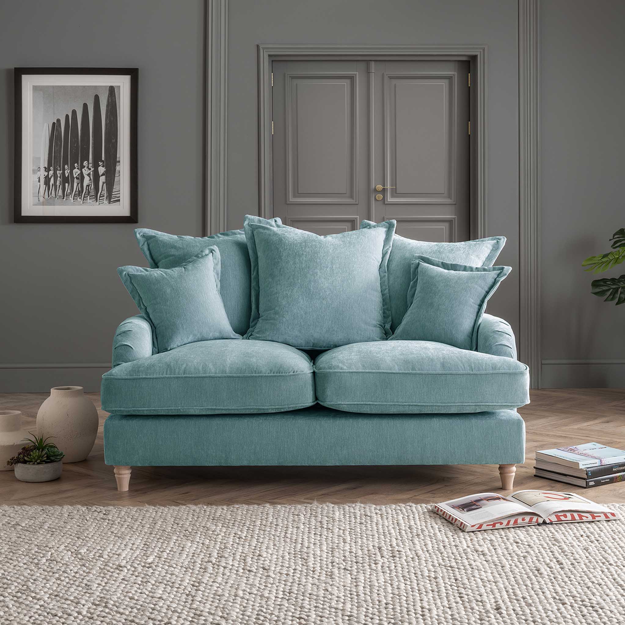 PILLOW BACK 2 SEATER SET
