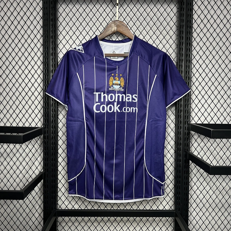 Retro 2007-08 Manchester City Away Football jersey retro