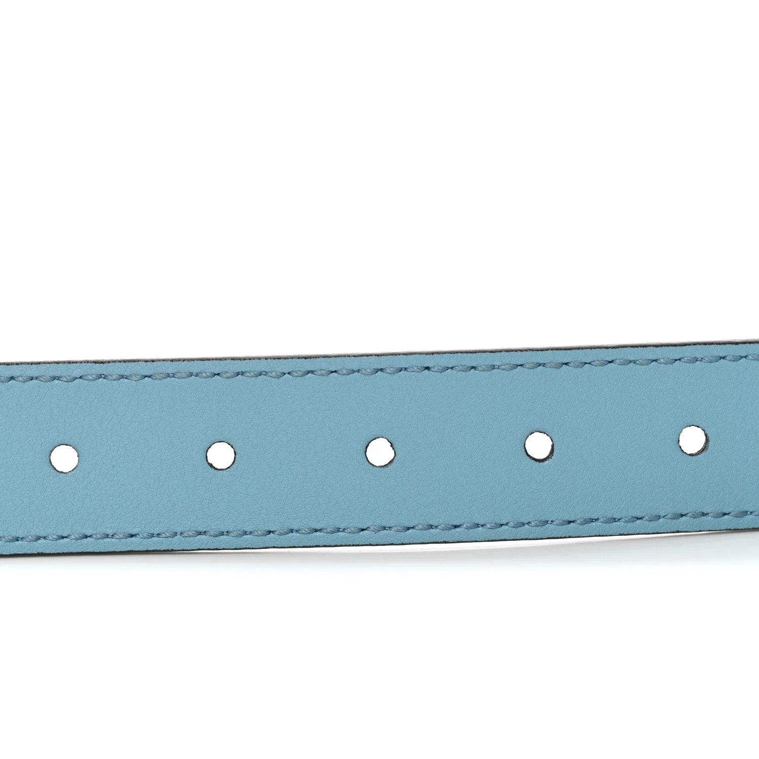 Calfskin Kids Double G Belt L Blue