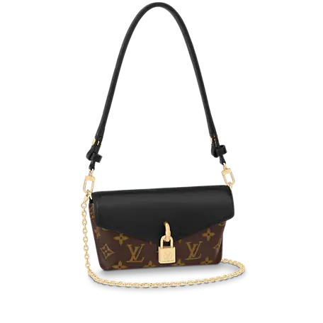 Louis Vuitton Monogram Padlock On Strap 19Cm Black