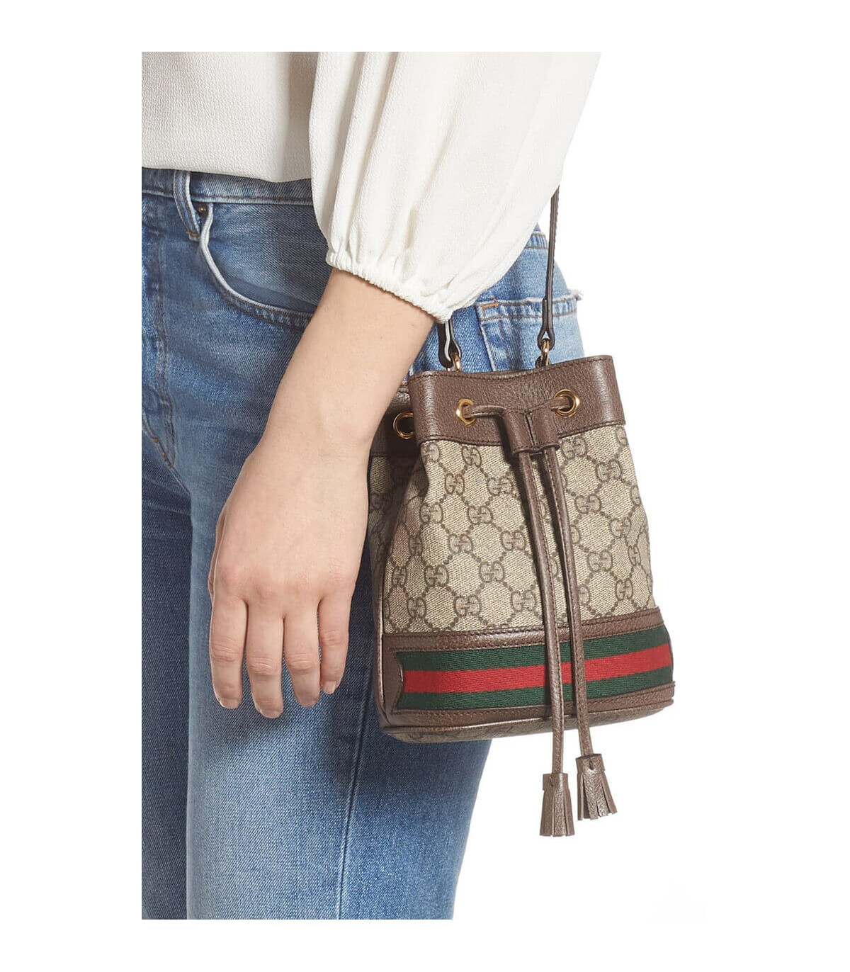 Gucci Ophidia Mini GG Bucket Bag