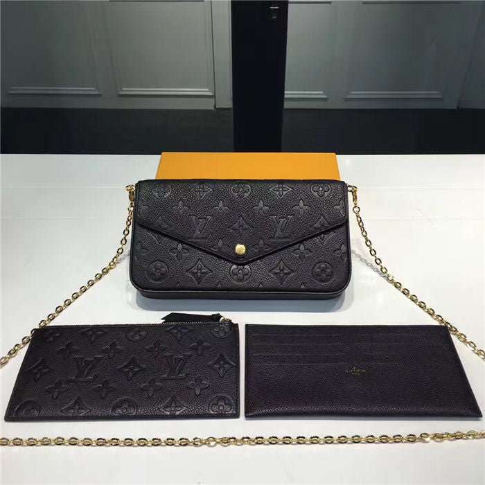 Louis Vuitton F Licie Pochette Black 21cm/8.3in