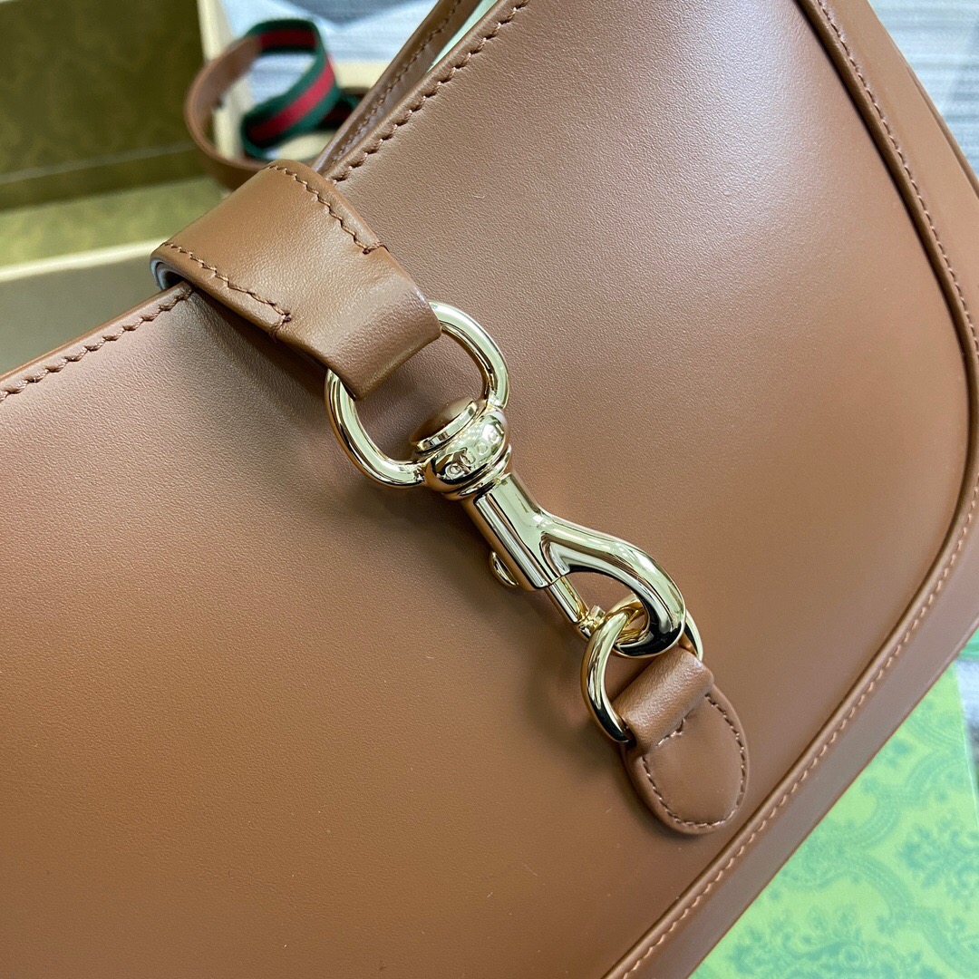Gucci Jackie 1961 Small Hobo Bag In Brown Leather 27.5cm
