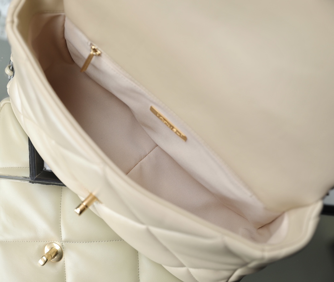 Chanel 19 Flap Bag Beige 30cm