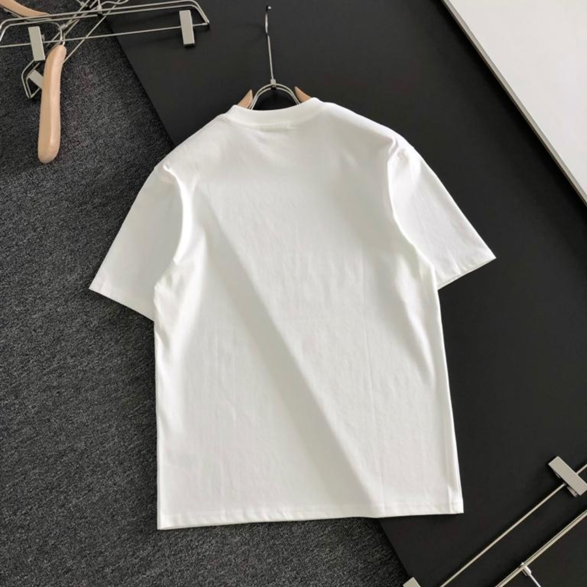 Prada Milano White Black Logo.