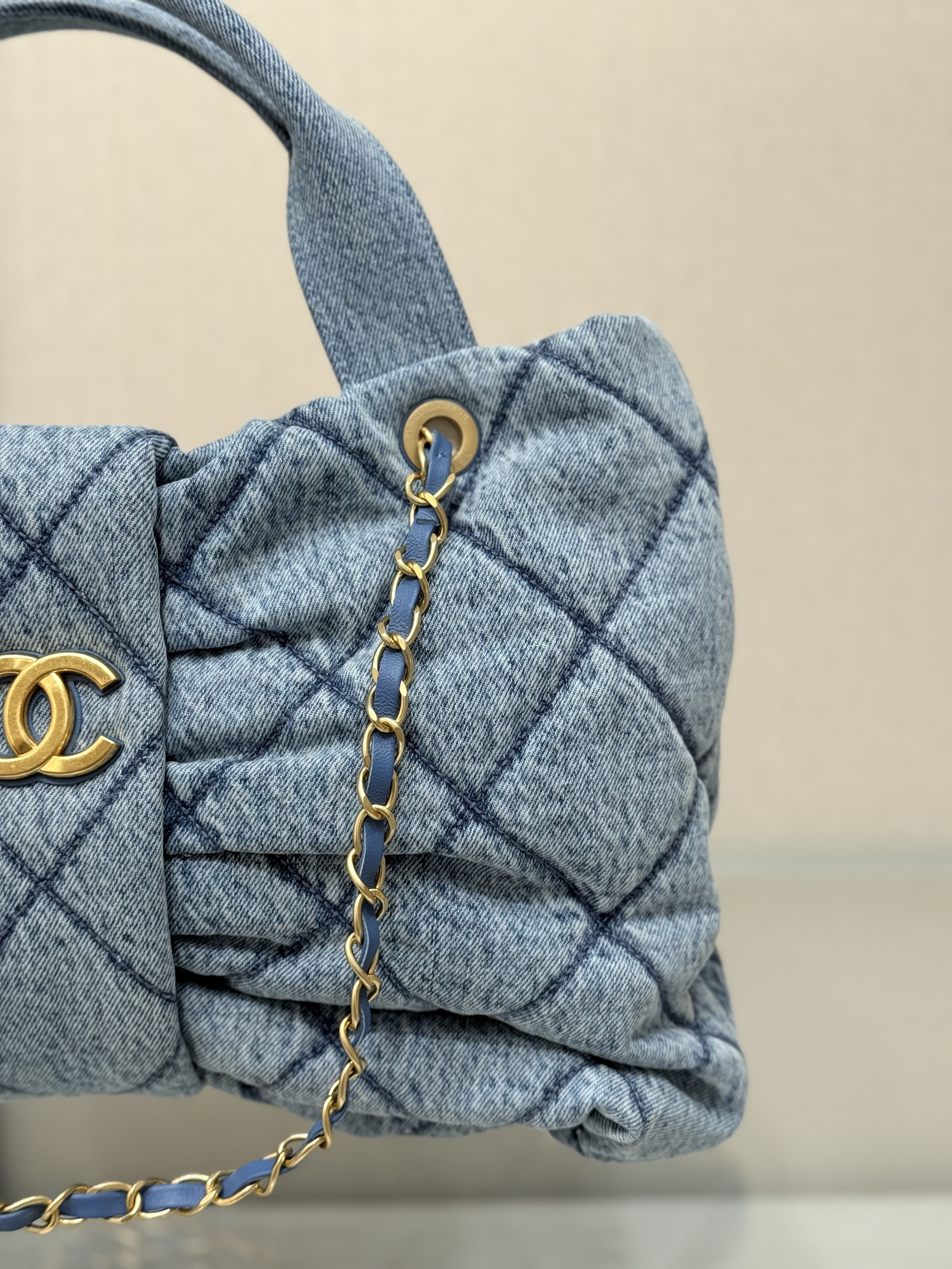 25K Bow Handle Bag（Denim）