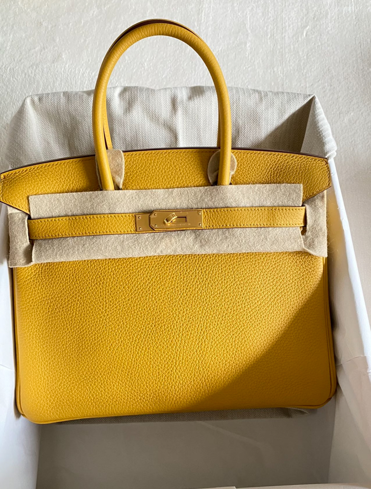 Bikrin 25-35 Amber Yellow with Custom Gold Buckle