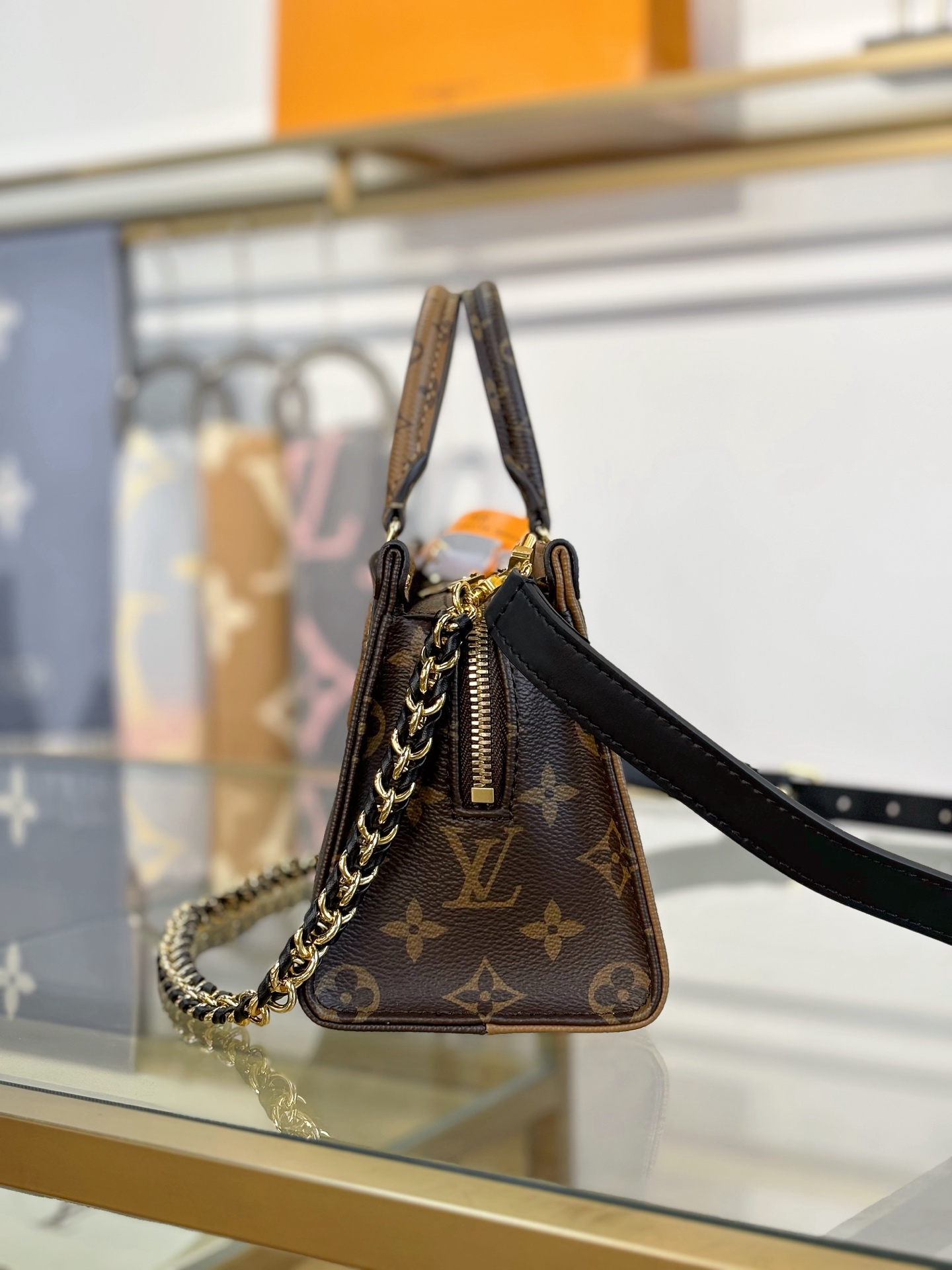 Louis Vuitton LV x TM OnTheGo East West Chain Bag ‘Black’ M14236 25cm/ 9.8in
