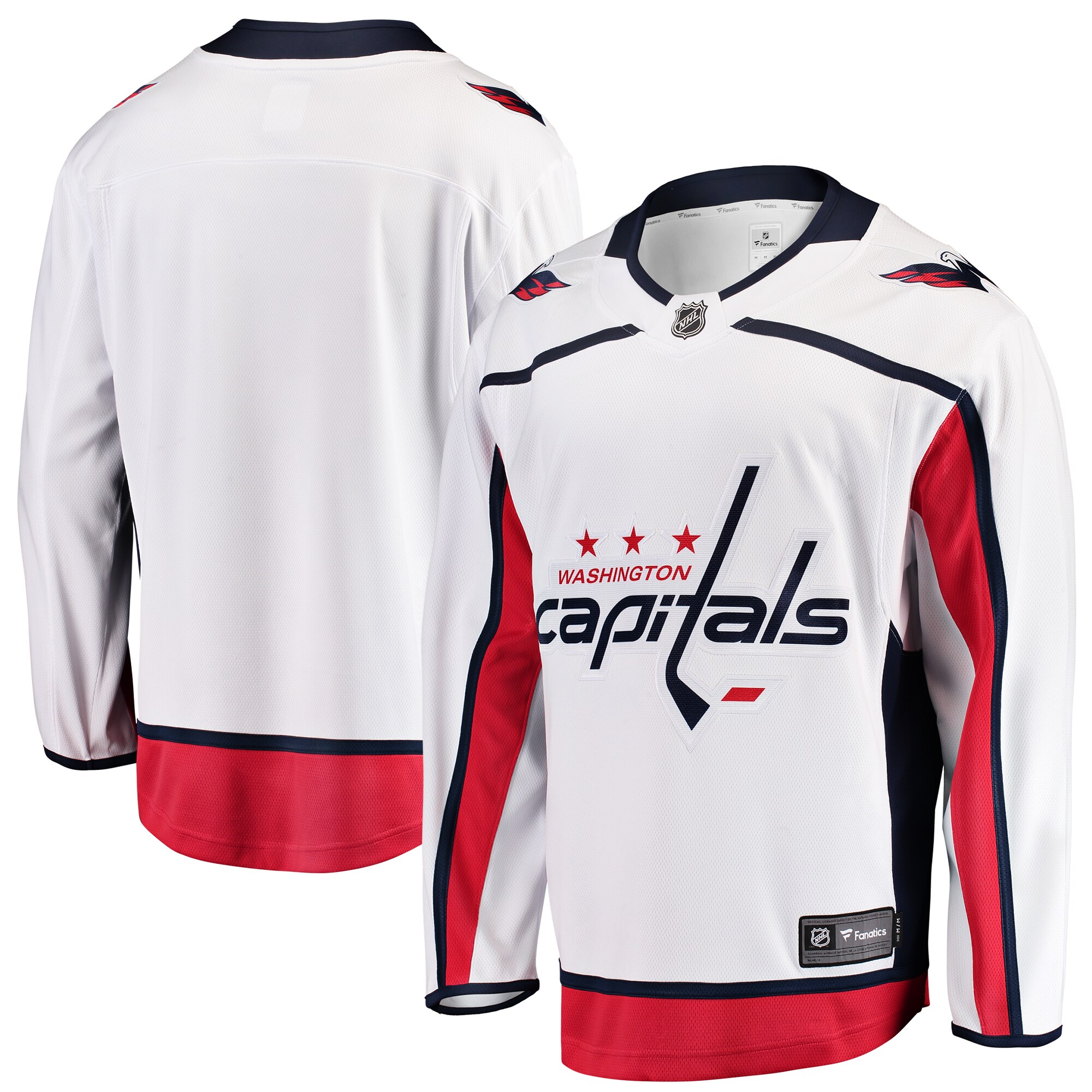 Washington Capitals Fanatics Youth Away Breakaway Jersey – White